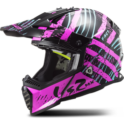 LS2 MX437 FAST EVO Crosshjälm Verve Svart-Neonrosa