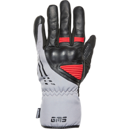 GMS GMS-Moto Stockholm, Handschuhe wasserdicht Schwarz/Grau/Rot