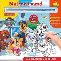 Mal Med Vand Paw Patrol bog Med Pensel Farvelæg Igen Og Igen