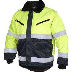 Top Swede 5616-12-09 Modell 5616 Hi Vis Winter Jacke, Orange/Marine, Größe