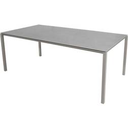 Cane-Line Pure Tisch 200x100 cm Concrete Grey-Taupe