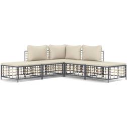 vidaXL Garden Anthracite Outdoor Lounge Set