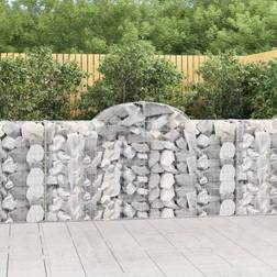 vidaXL Gabionkurver Buede 18 Stk 200x30x100/120 cm Galvanisert Jern