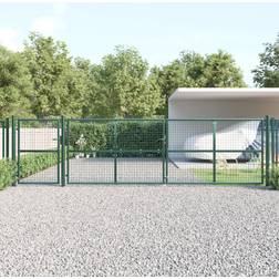 vidaXL Gitterlåge havehegn 500x175 galvaniseret