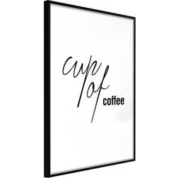 Artgeist Inramad Tavla Caffeine Needed 30x45 Poster