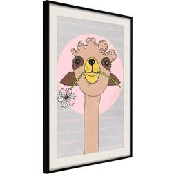 Artgeist Inramad Tavla Cute Llama 30x45 Poster