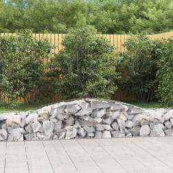 vidaXL Arched Gabion Baskets 4 pcs 400x50x40/60 cm