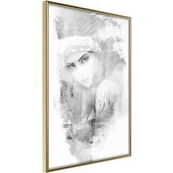 Artgeist Inramad Tavla Mysterious Look Grey Poster