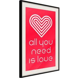 Artgeist Inramad Tavla - Love Everywhere Poster