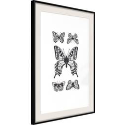 Artgeist Inramad Tavla - Butterfly Collection IV Poster