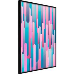 Artgeist Inramad Tavla - Abstract Skyscrapers 30x45 Poster