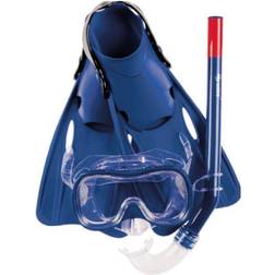 Seatec Snorkelset barn mask, snorkel och simfenor blå 35-38