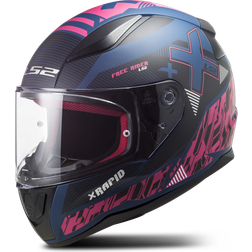 LS2 Integralhjelm FF353 Rapid Xtreet - Blå/Lilla