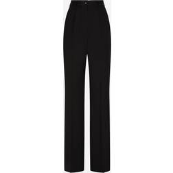 Dolce & Gabbana Gabardine Palazzo Pants - Black