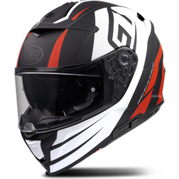 Premier Devil GT 92 BM Helm - Black/White/Red Matt