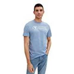 Tom Tailor Herr T-shirt - Greyish Mid Blue