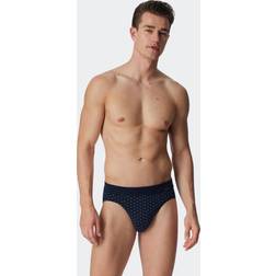 Schiesser Herren Rio Slip, dunkelblau Gemustert