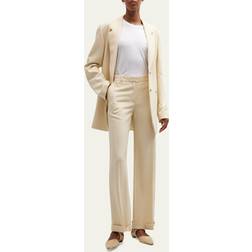 Toteme Beige Tailored Trousers 702 BLEACHED SAND DK