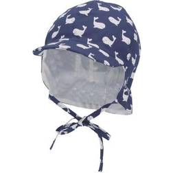 Sterntaler Peaked Cap Med Nakkebeskyttelse - Blå