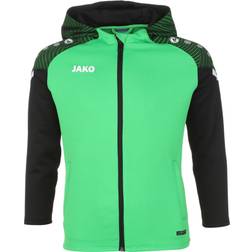 JAKO Performance Hooded Jacket - Green/Black