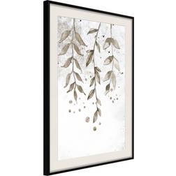 Artgeist Inramad Tavla Curtain of Leaves - 20x30 Poster