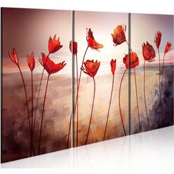 Artgeist Bright red poppies Billede