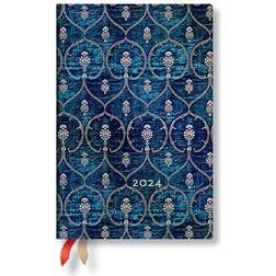 Paperblanks 12-Monatskalender 2024 Samtblau Mini Verso