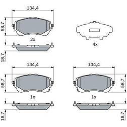 Bosch Scheibenbremse Vorderachse 0 424 898