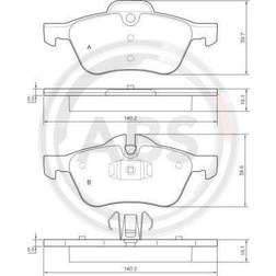 A.B.S. 37279 Bremsbeläge