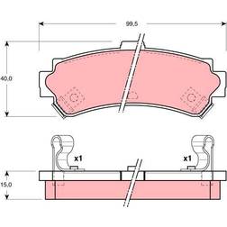 TRW GDB3115 Bremsbelagsatz