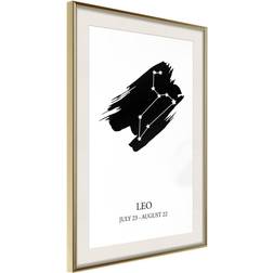 Artgeist Inramad Tavla Zodiac: Leo I Poster