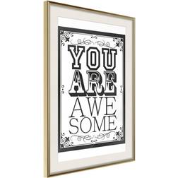 Artgeist Inramad You Are Awesome 30x45 Poster