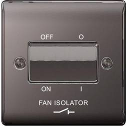 BG Electrical NBN15 Black Nickel TP Fan Isolator Switch