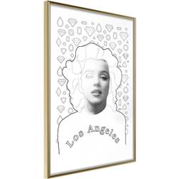 Artgeist Inramad Marilyn Los Angeles 30x45 Poster