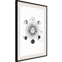 Artgeist Inramad Sun and Moon 40x60 Poster