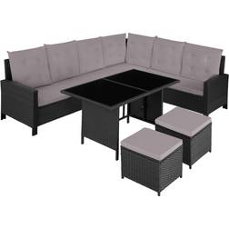 tectake Polyrattan havemøbelsæt Barletta Loungesæt