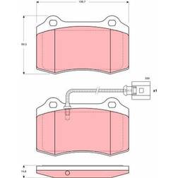 TRW Brake Pad Set GDB1644