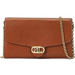 Lauren Ralph Lauren Leather Medium Adair Crossbody - Tan