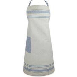 DII Nautical French Stripe Chef Apron Blue