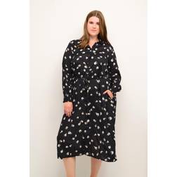 KAFFE Curve Skjortekjole kcOlly Olivia Dress Sort