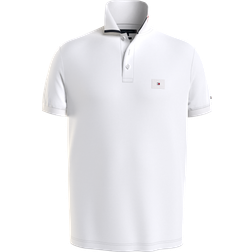 Tommy Hilfiger Herren Poloshirt Kurzarm Regular Fit, Weiß White