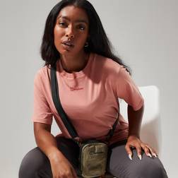 Berghaus Pink T-shirt med centralt logo boyfriend-pasform-Lyserød Rose dawn