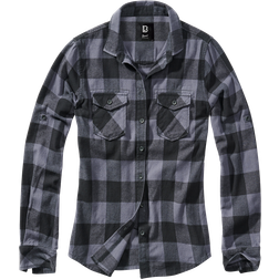 Brandit Amy Flannel Shirt - Black/Grey