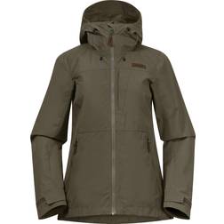 Bergans Women's Nordmarka Leaf Light Wind Jacket, XS, Green Mud