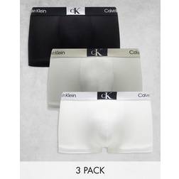Calvin Klein Men's Low Rise Trunk - Black/White