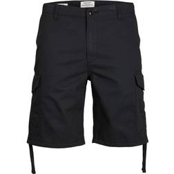 Jack & Jones Normal Passform Cargoshorts Svart