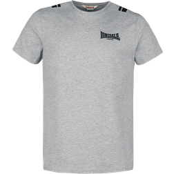 Lonsdale Herren T-Shirt Passform CULRAIN Marl Grey/Black 117364