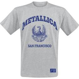 Metallica college crest grey t-shirt official