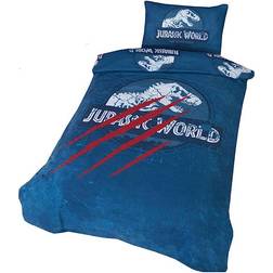 Jurassic World Klor enkelt påslakan och örngott set