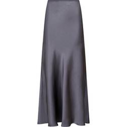 Neo Noir Vicky Heavy Sateen Skirt - Dark Grey